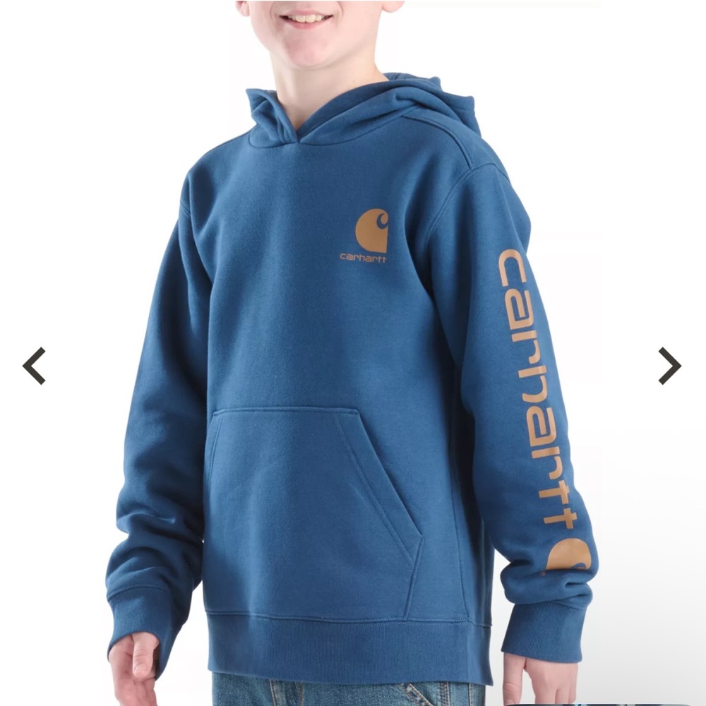 Carhartt Kids Blue and Gold Hoodie